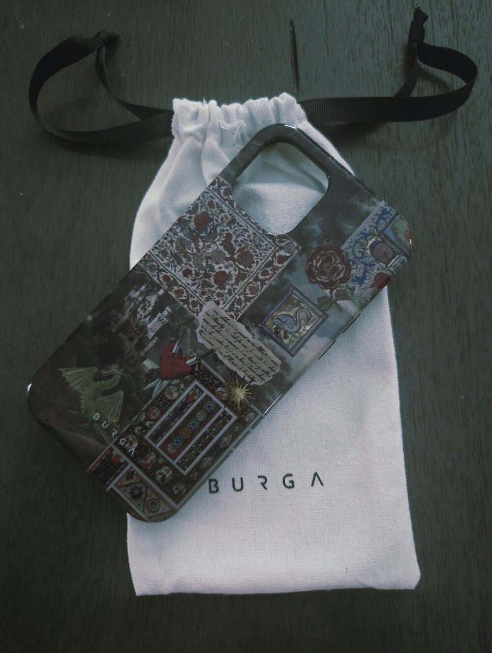 Burga Oathkeeper NEW iPhone 12 Case Gothic Collage Dust Bag